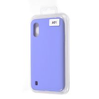 Чехол-накладка для Samsung A015F A01 VEGLAS SILICONE CASE закрытый сиреневый (13) - фото