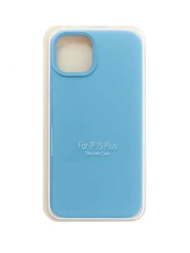 Чехол-накладка для iPhone 15 Plus VEGLAS SILICONE CASE NL закрытый сиренево-голубой (5) оптом, в розницу Центр Компаньон