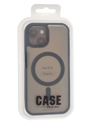 Чехол-накладка для iPhone 15 VEGLAS Fog Magnetic черный оптом, в розницу Центр Компаньон фото 4