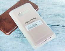 Чехол-накладка для Samsung G975F S10 Plus SILICONE CASE закрытый светло-розовый (18) - фото