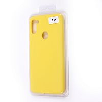 Купить Чехол-накладка для Samsung A115F A11 VEGLAS SILICONE CASE закрытый желтый (20) оптом, в розницу в ОРЦ Компаньон