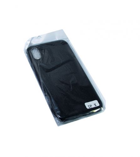 Чехол-накладка для iPhone X/XS JZZS Shinny 3в1 TPU черная - фото фото 2