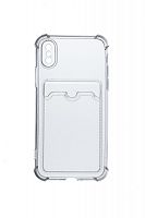 Купить Чехол-накладка для iPhone X/XS VEGLAS Air Pocket черно-прозрачный оптом, в розницу в ОРЦ Компаньон