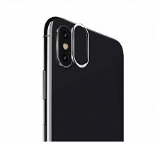 Купить Ободок защита камеры для iPhone X  USAMS US-ZB033 серебро оптом, в розницу в ОРЦ Компаньон