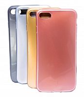 Чехол-накладка для iPhone 7/8/SE JZZS Painted TPU One side розовое золото - фото