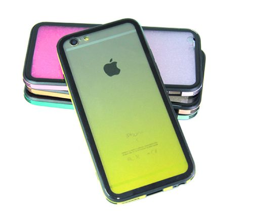 Чехол-накладка для iPhone 7/8/SE GRADIENT TPU+Glass желтый оптом, в розницу Центр Компаньон фото 3