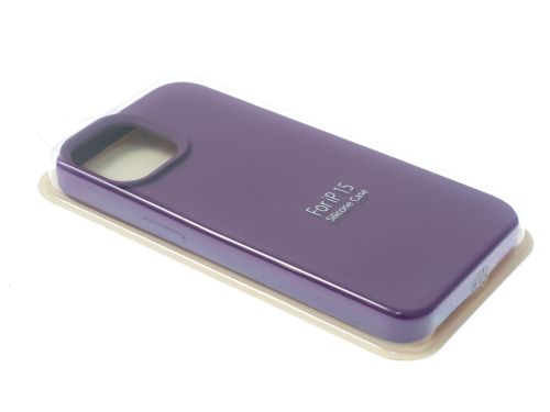 Чехол-накладка для iPhone 15 SILICONE CASE закрытый фиолетовый (45) оптом, в розницу Центр Компаньон фото 2