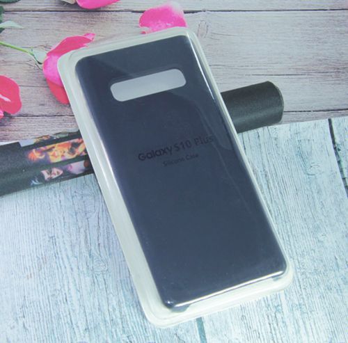 Чехол-накладка для Samsung G975F S10 Plus SILICONE CASE темно-синий - оптовая продажа Чехол-накладка для Samsung G975F S10 Plus SILICONE CASE темно-синий - фото