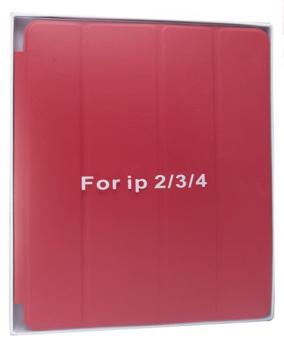 Чехол-подставка для iPad2/3/4 EURO 1:1 кожа красный оптом, в розницу Центр Компаньон фото 2
