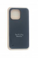 Чехол-накладка для iPhone 13 Pro VEGLAS SILICONE CASE закрытый темно-синий (8) - фото