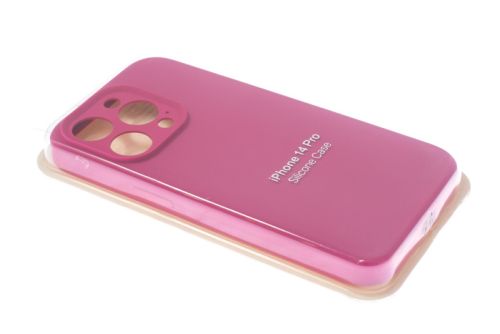 Чехол-накладка для iPhone 14 Pro SILICONE CASE Защита камеры малиновый (56) оптом, в розницу Центр Компаньон фото 2
