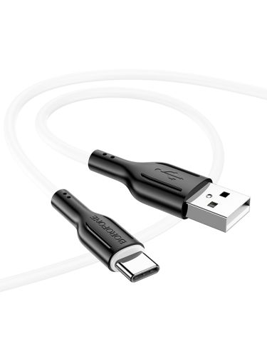 Кабель USB Type-C BOROFONE BX63 Charming 3.0A 1м черно-белый оптом, в розницу Центр Компаньон фото 3