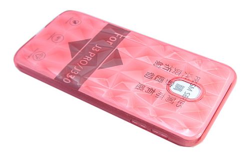 Чехол-накладка для Samsung J330 J3 JZZS Diamond TPU прозрачно-красный оптом, в розницу Центр Компаньон фото 2