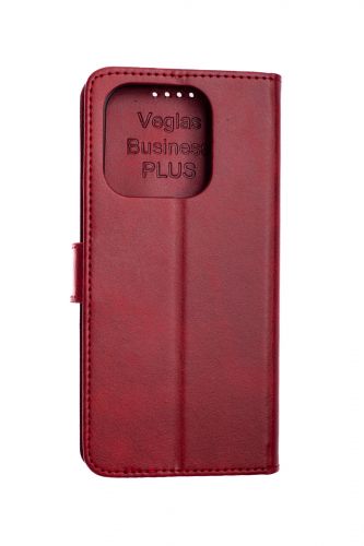 Чехол-книжка для Infinix Hot 50i/Smart 9 VEGLAS BUSINESS PLUS красный - фото фото 8