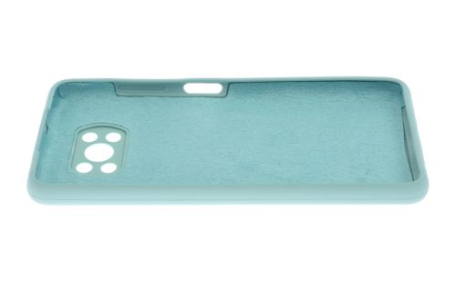 Чехол-накладка для XIAOMI Poco X3 NFC SILICONE CASE OP закрытый бирюзовый (2) оптом, в розницу Центр Компаньон фото 3