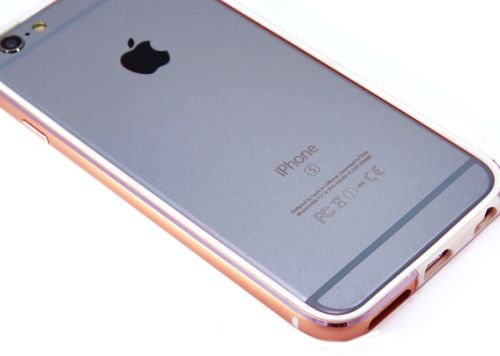 Бампер для iPhone 6/6S Metal+TPU розовое золото оптом, в розницу Центр Компаньон фото 4