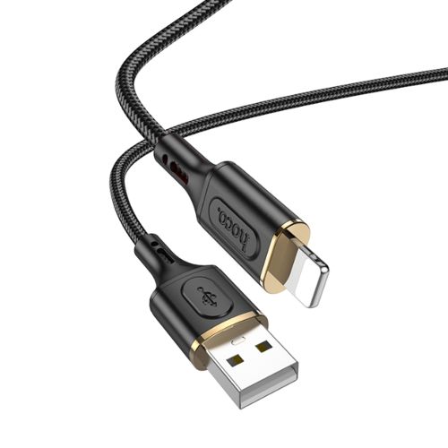 Кабель USB Lightning 8Pin HOCO X95 Goldentop 2.4A 1.0м черный оптом, в розницу Центр Компаньон фото 3