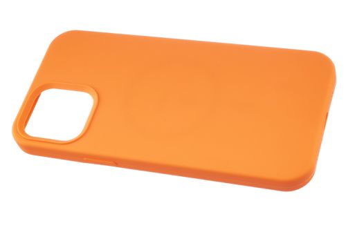 Чехол-накладка для iPhone 12 Pro Max SILICONE TPU поддержка MagSafe оранжевый коробка оптом, в розницу Центр Компаньон фото 2