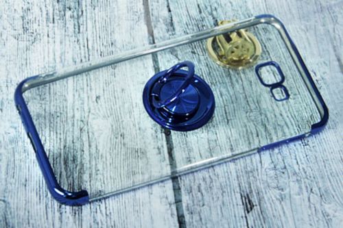 Чехол-накладка для Samsung J415 J4+ 2018 ELECTROPLATED TPU КОЛЬЦО синий - фото фото 3
