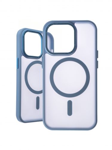 Чехол-накладка для iPhone 14 Pro VEGLAS Fog Magnetic синий - оптовая продажа фото 2 Чехол-накладка для iPhone 14 Pro VEGLAS Fog Magnetic синий - фото фото 2