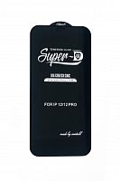 Защитное стекло для iPhone 12/12 Pro Mietubl Super-D пакет Комплект 10шт черный - фото