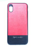 Купить Чехол-накладка для iPhone X/XS TOP FASHION Комбо TPU красный блистер оптом, в розницу в ОРЦ Компаньон