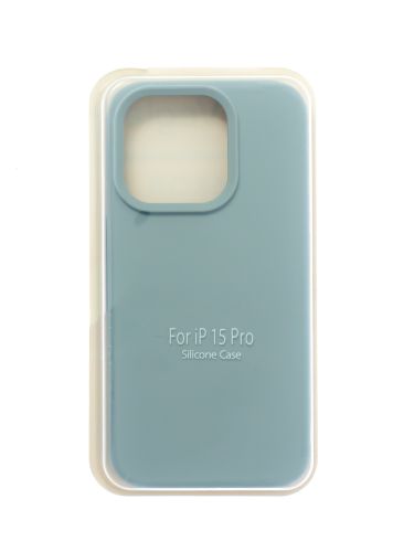 Чехол-накладка для iPhone 15 Pro SILICONE CASE закрытый светло-серый (26) оптом, в розницу Центр Компаньон