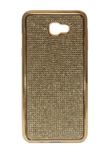 Чехол-накладка для Samsung G570 J5 Prime C-CASE стразы РАМКА TPU золото - фото фото 2