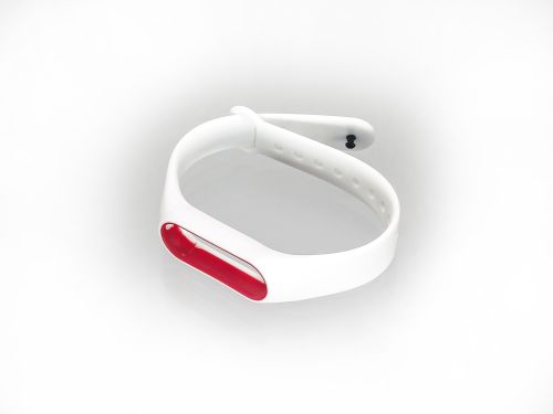 Ремешок для Xiaomi Band 2 Sport бело-красный оптом, в розницу Центр Компаньон фото 3