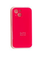 Купить Чехол-накладка для iPhone 15 VEGLAS SILICONE CASE NL Защита камеры глубокий розовый (47) оптом, в розницу в ОРЦ Компаньон