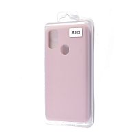 Чехол-накладка для Samsung M307F M30s VEGLAS SILICONE CASE закрытый светло-розовый (18) - фото