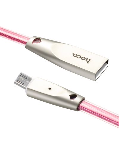 Кабель USB-Micro USB HOCO U9 Zinc Jelly розовое-золото оптом, в розницу Центр Компаньон фото 3
