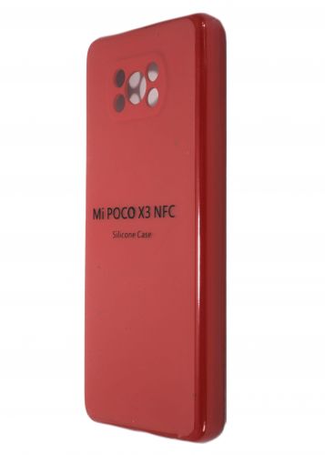 Чехол-накладка для XIAOMI Poco X3 NFC SILICONE CASE закрытый красный (1) - фото