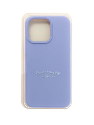 Чехол-накладка для iPhone 15 Pro Max VEGLAS SILICONE CASE NL закрытый сиреневый (41) оптом, в розницу Центр Компаньон
