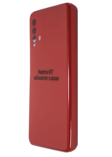 Чехол-накладка для XIAOMI Redmi 9T SILICONE CASE закрытый красный (1) - фото
