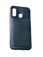 Чехол-накладка для Samsung A305F A30 BECATION BEETLES CARBON TPU ANTISHOCK черный - фото