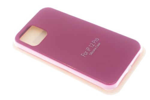 Чехол-накладка для iPhone 12/12 Pro VEGLAS SILICONE CASE закрытый сангрия (56) - фото фото 2