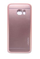 Купить Чехол-накладка для Samsung G930F S7 MOTOMO Metall+TPU розовое золото оптом, в розницу в ОРЦ Компаньон