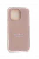 Чехол-накладка для iPhone 14 Pro Max SILICONE CASE закрытый светло-розовый (19) - фото