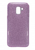 Купить Чехол-накладка для Samsung J600F J6 2018 JZZS Shinny 3в1 TPU фиолетовая оптом, в розницу в ОРЦ Компаньон