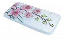 Чехол-накладка для iPhone X/XS FASHION TPU стразы Лилия - фото