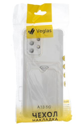 Чехол-накладка для Samsung A335F A33 VEGLAS Air Pocket прозрачный оптом, в розницу Центр Компаньон фото 4