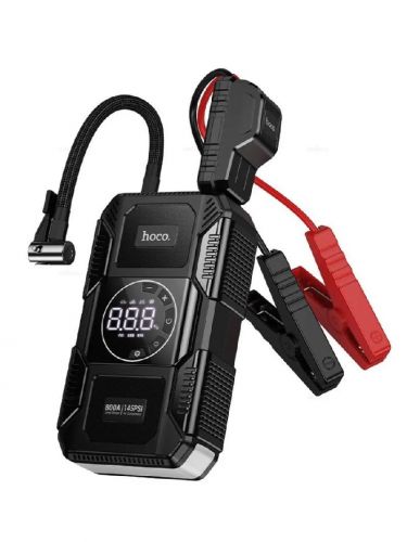 Автомобильное пуско-зарядное устройство HOCO QS6 8000mAh Компрессор черный - оптовая продажа Автомобильное пуско-зарядное устройство HOCO QS6 8000mAh Компрессор черный - фото