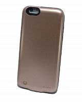 Внешний АКБ пауэр банк чехол для iPhone 6 (4.7) NYX X7 6000mAh золото - фото