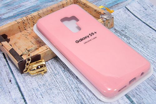 Чехол-накладка для Samsung G965F S9 Plus SILICONE CASE закрытый розовый (4) оптом, в розницу Центр Компаньон