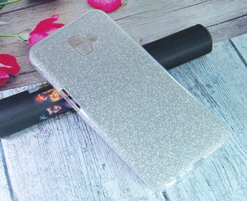 Чехол-накладка для Samsung J610F J6+ 2018 JZZS Shinny 3в1 TPU серебро - фото
