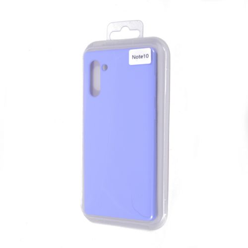 Чехол-накладка для Samsung N970 Note 10 SILICONE CASE NL сиреневый (13) - фото