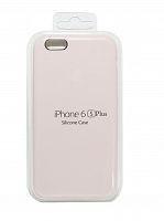 Чехол-накладка для iPhone 6/6S Plus SILICONE CASE кремовый (11) - фото