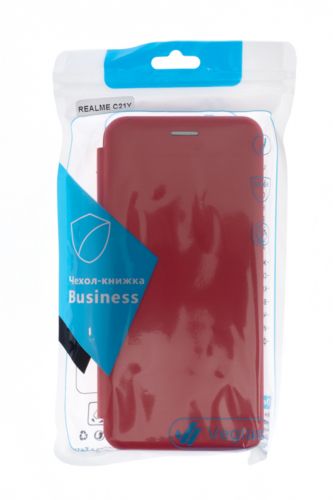 Чехол-книжка для Realme С21Y VEGLAS BUSINESS красный - фото фото 4