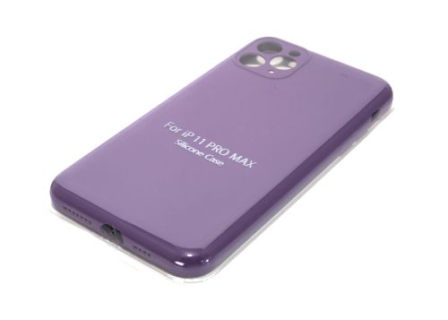 Чехол-накладка для iPhone 11 Pro Max VEGLAS SILICONE CASE NL Защита камеры фиолетовый (45) оптом, в розницу Центр Компаньон фото 2